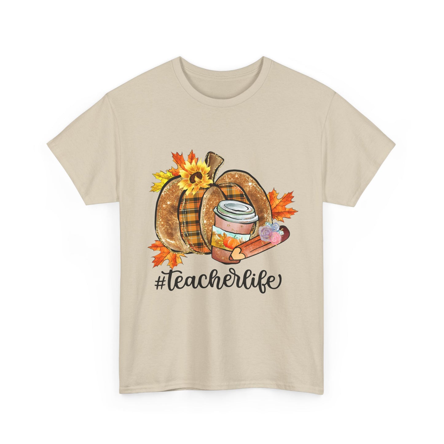 Fall Teacher Life Unisex Heavy Cotton Tee