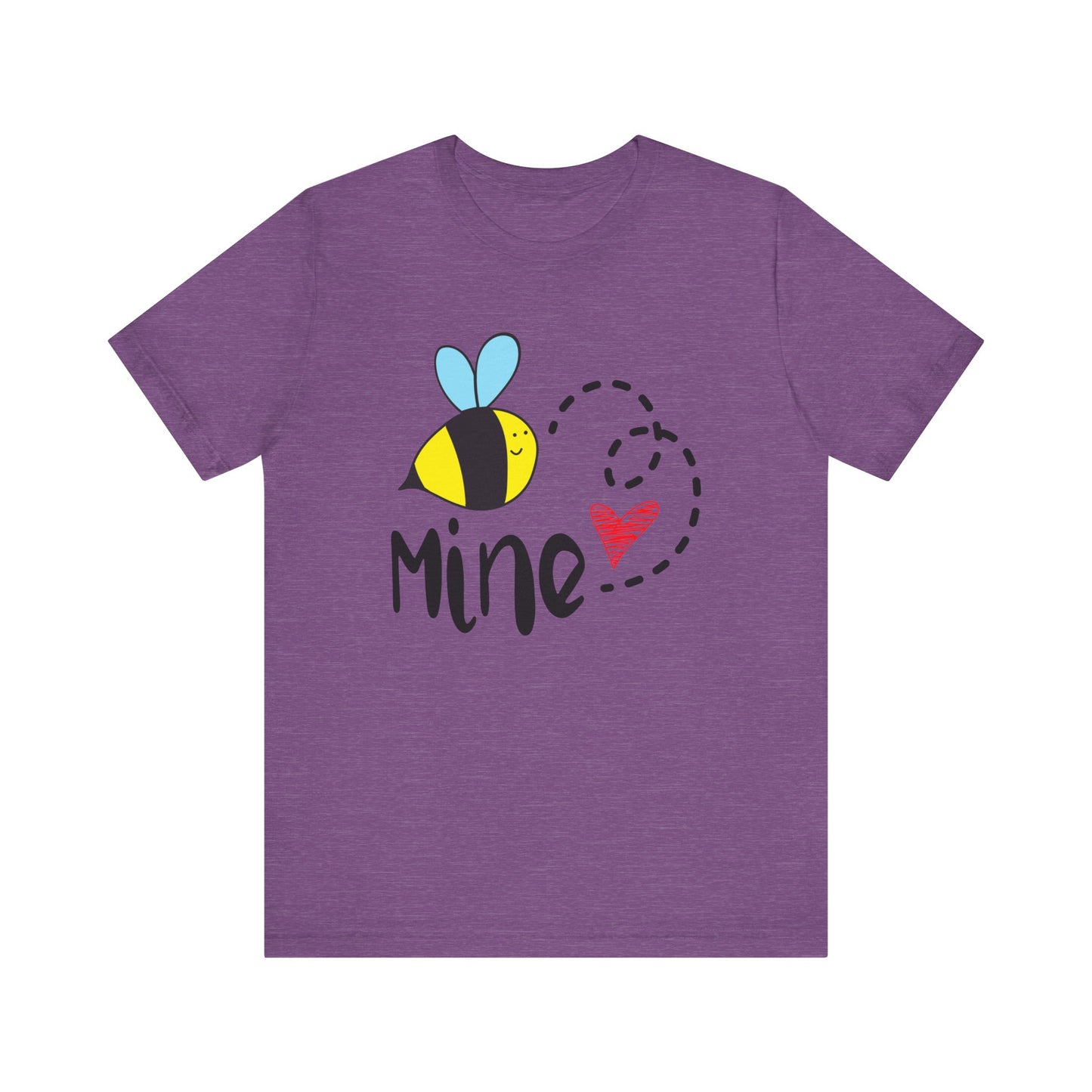 Bee Mine Valentine Unisex Jersey Short Sleeve Tee