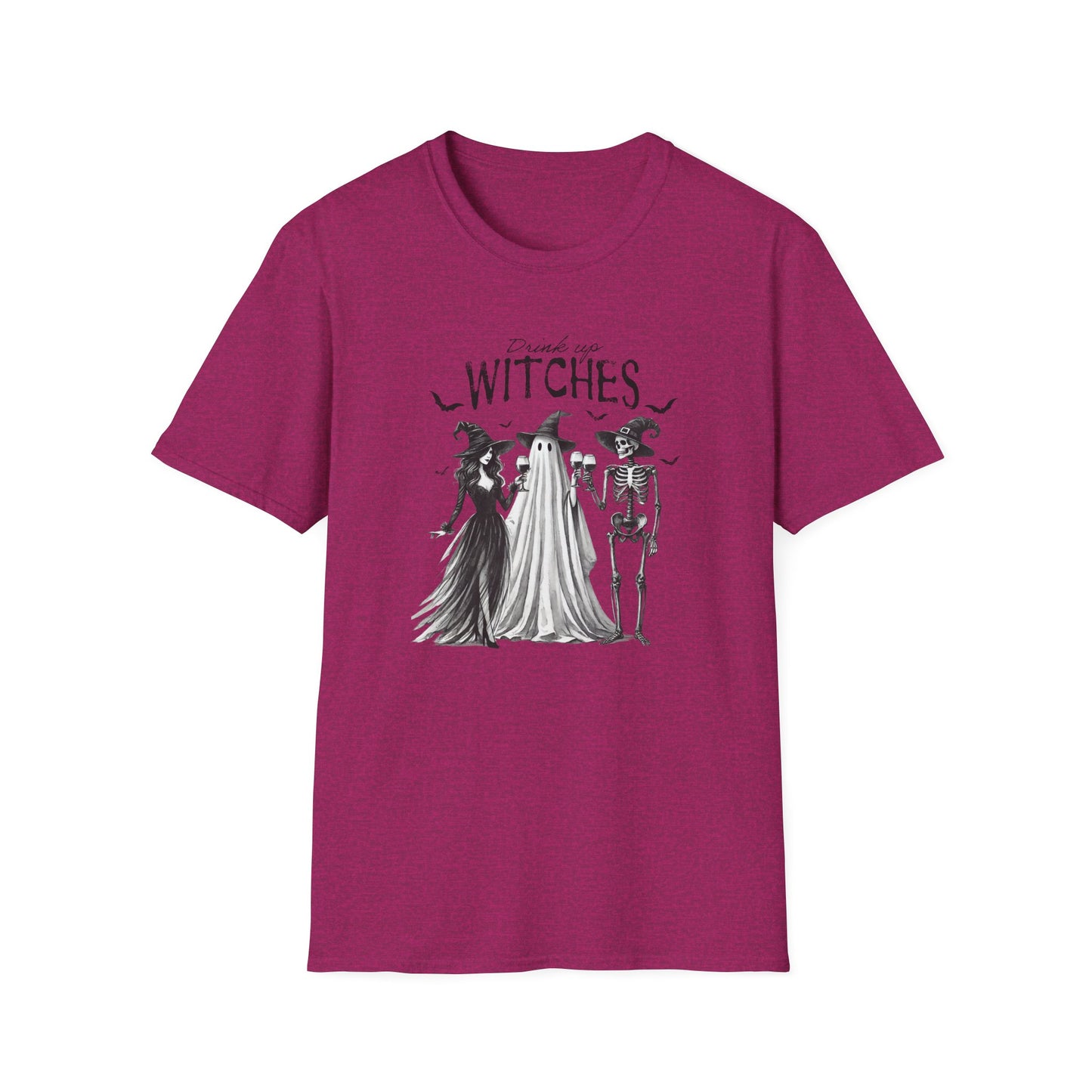 Spooky Witches Unisex Softstyle T-Shirt - Perfect for Halloween