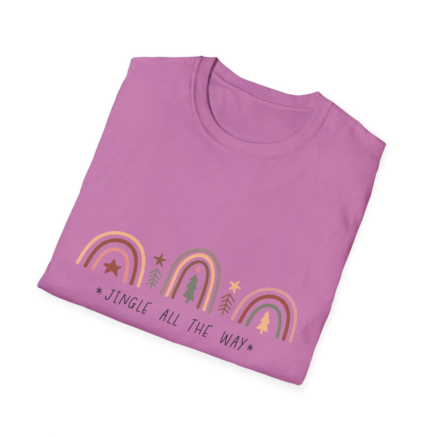 Jingle All the Way Unisex Softstyle T-Shirt – Festive Holiday Christmas Vibes