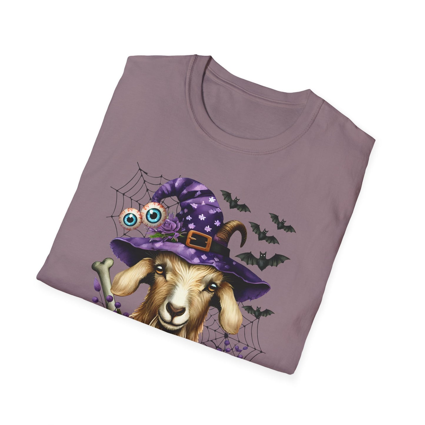 Spooky Goat Fall Halloween Farm  Unisex Softstyle T-Shirt