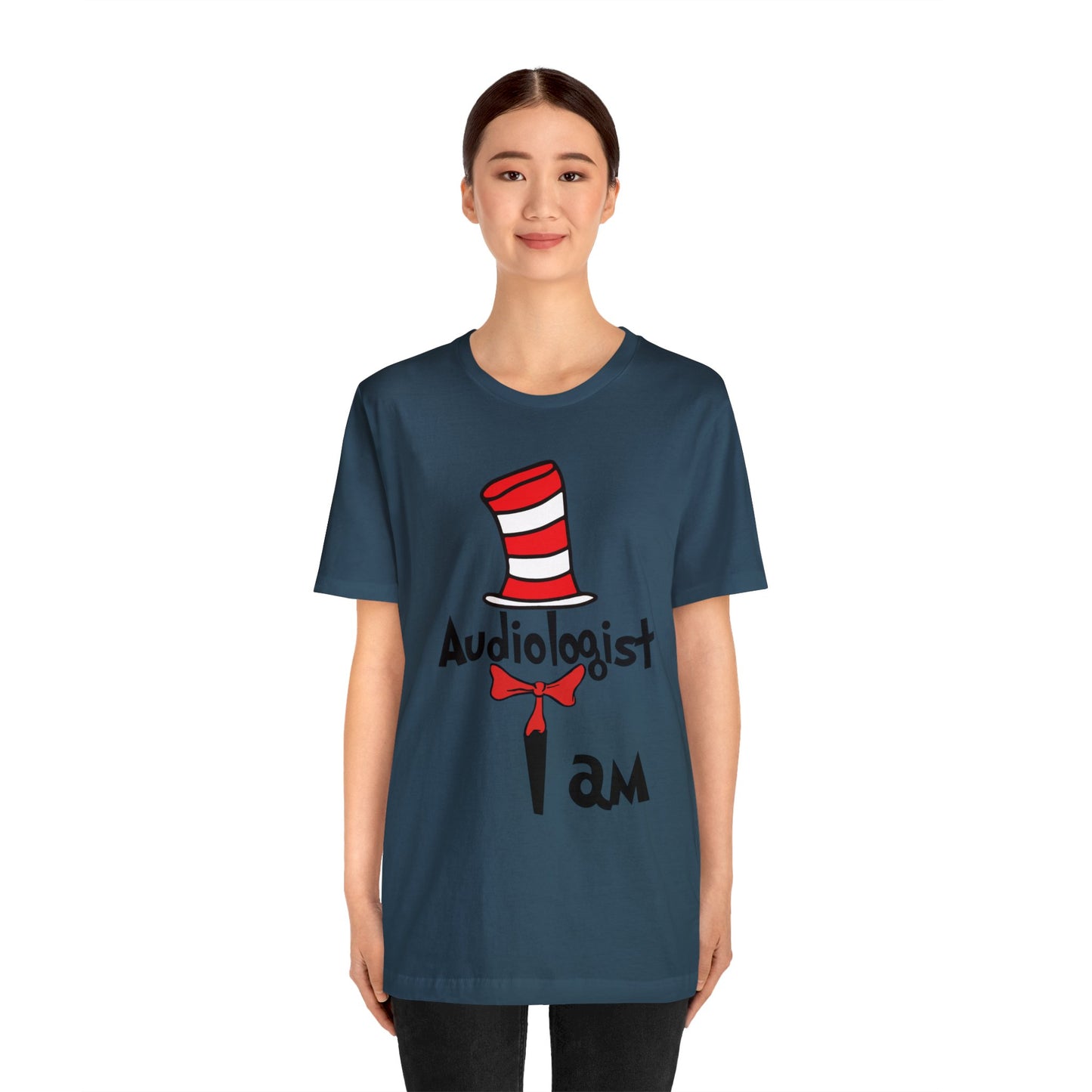 Audiologist I am Seuss Hat Unisex Jersey Short Sleeve Tee