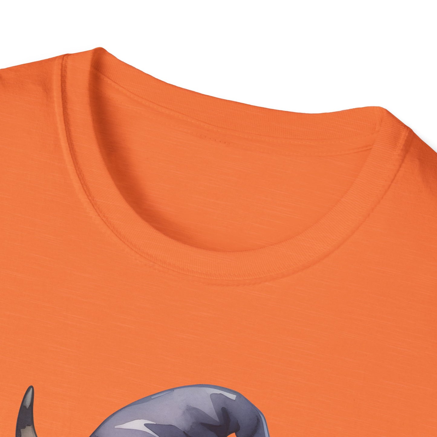 Funny Cow Halloween T-Shirt - "Bull Sheet" Unisex Softstyle Tee