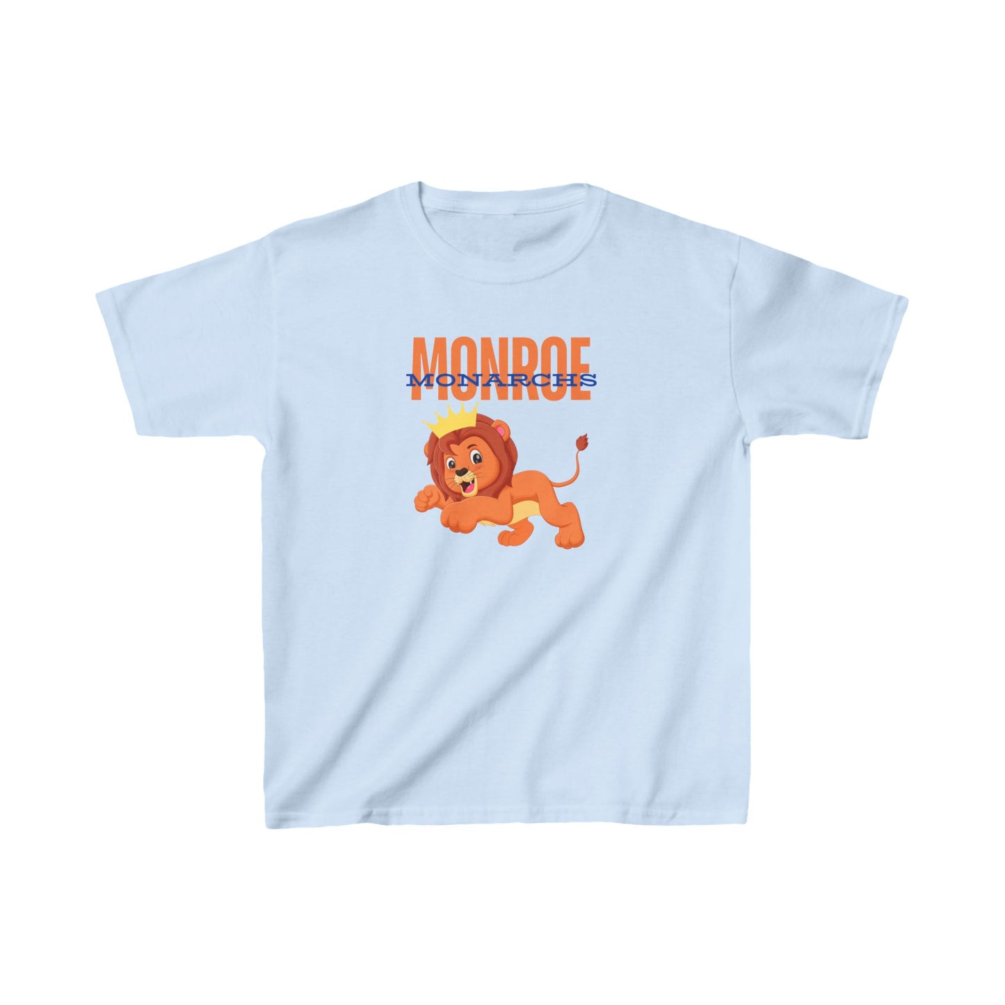 Kids Monroe Monarch Jumping Lion King Heavy Cotton Tee - Fun & Playful Design