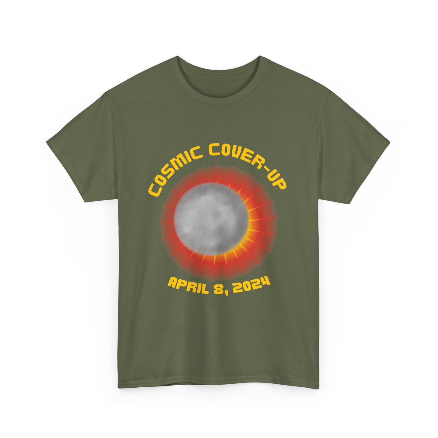 Solar Eclipse Cosmic Cover-UpUnisex Heavy Cotton Tee