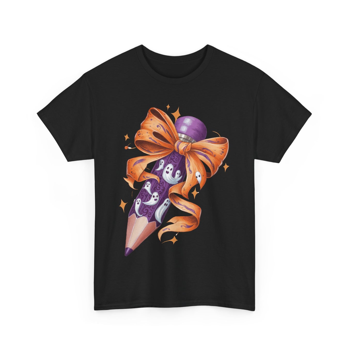 Spooky Pencil Graphic Tee - Perfect for Halloween School Teacher