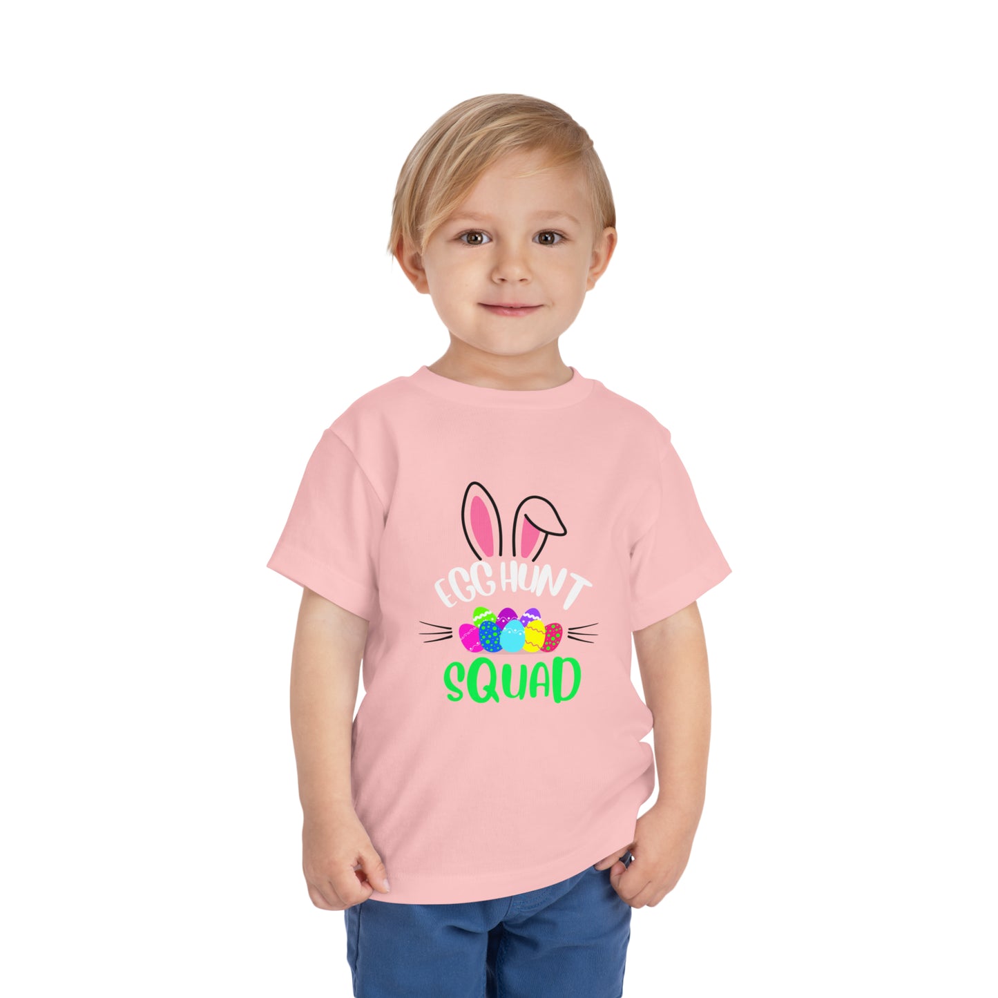 Egg Hunt Squad Toddler Short Sleeve Tee