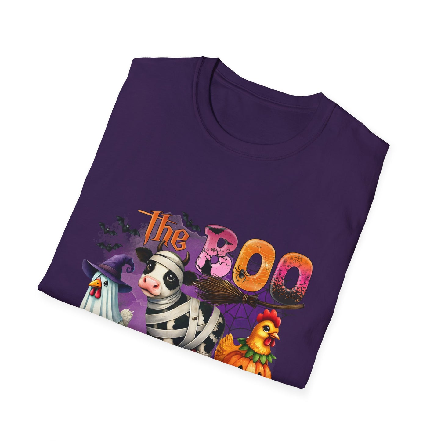 The Halloween Boo Crew  Farm Unisex Softstyle T-Shirt