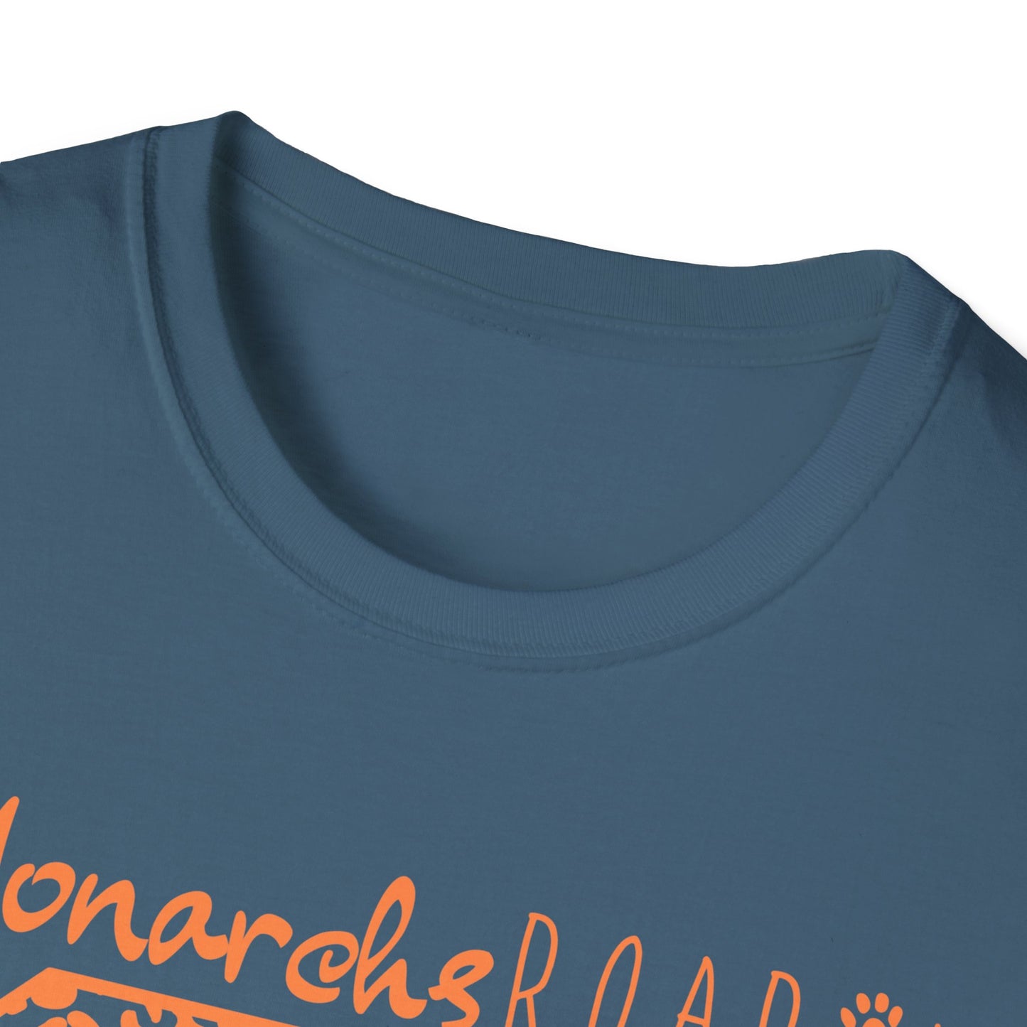 Go  Monarchs Orange Leopard Print Unisex Softstyle T-Shirt