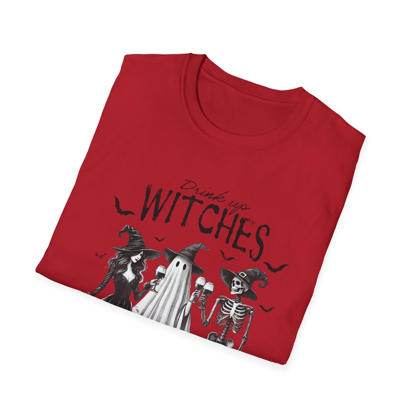 Spooky Witches Unisex Softstyle T-Shirt - Perfect for Halloween