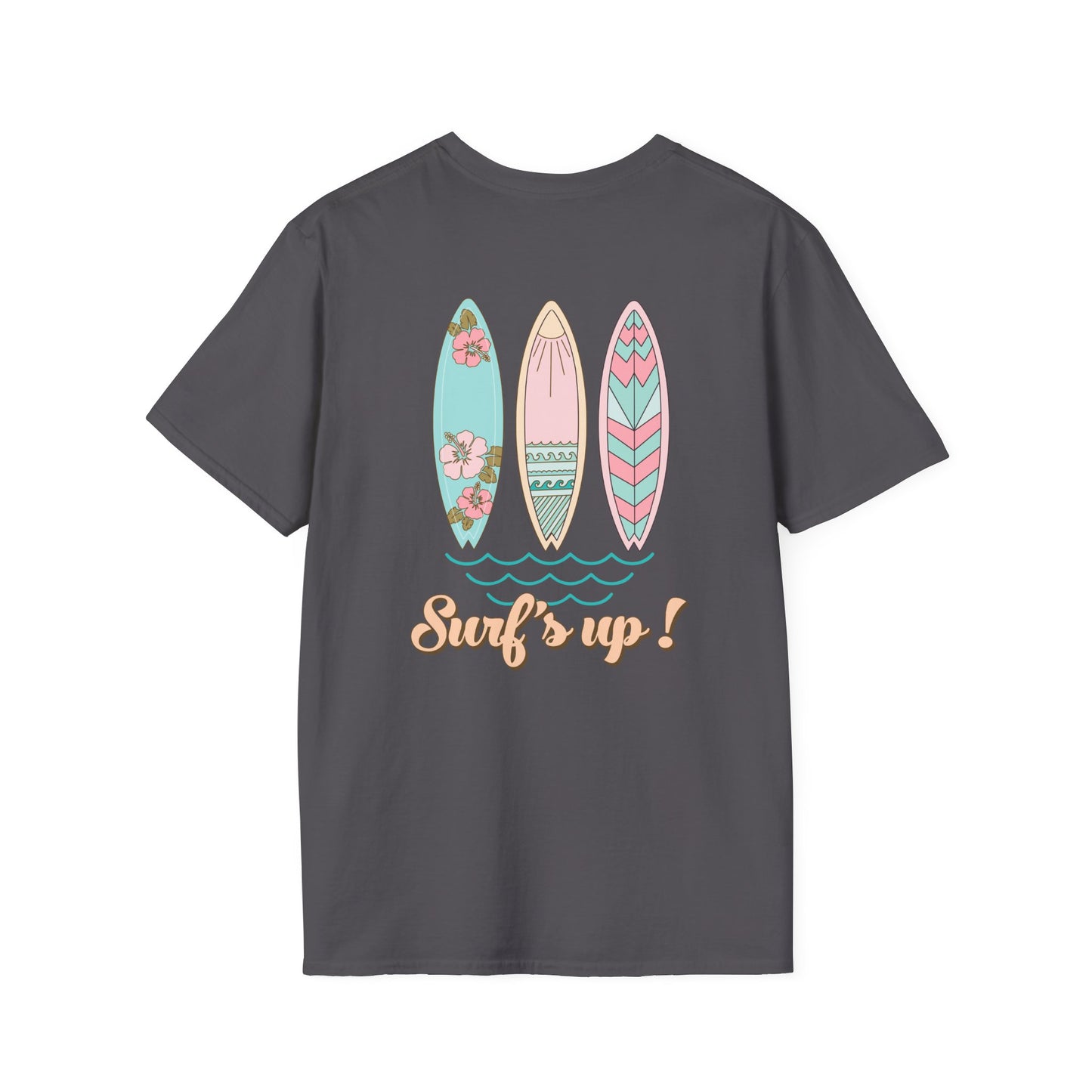 Summer Surfs Up Unisex Softstyle T-Shirt