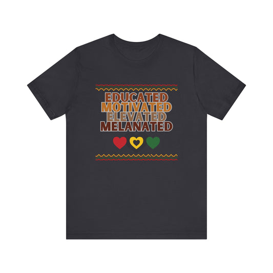 Educated, Motivated, Black History Unisex Jersey Short Sleeve Tee