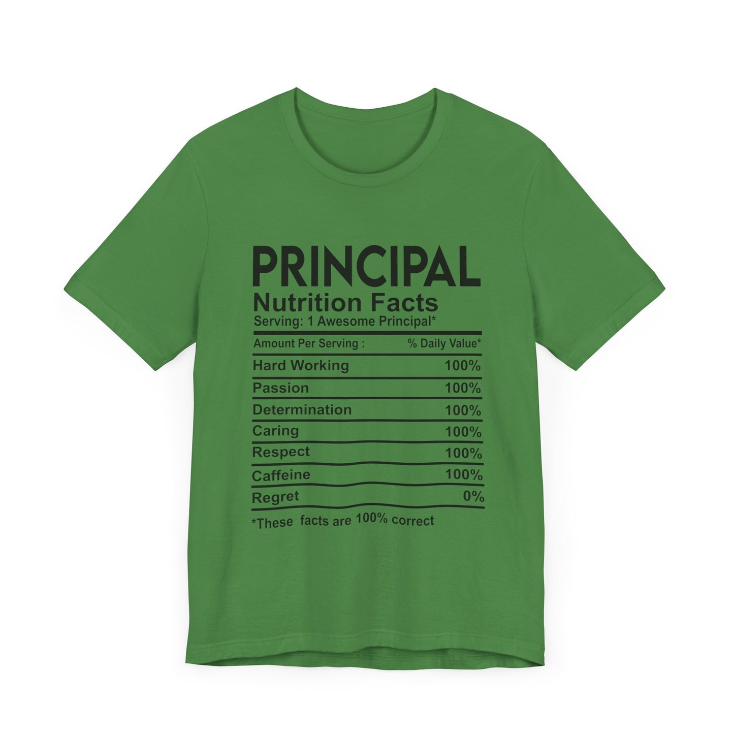 Principal Nutritional Facts Unisex Jersey Short Sleeve Tee