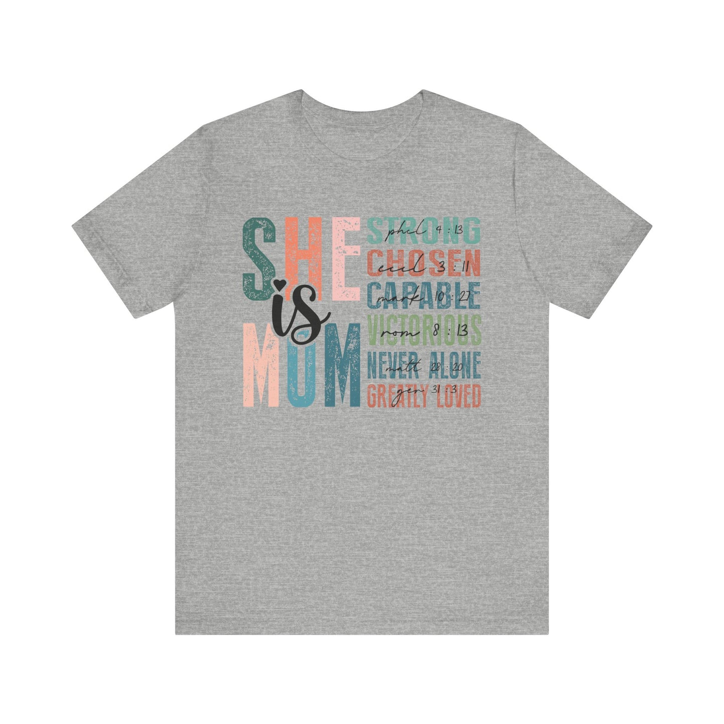 She is Mom Unisex Jersey Short Sleeve Tee