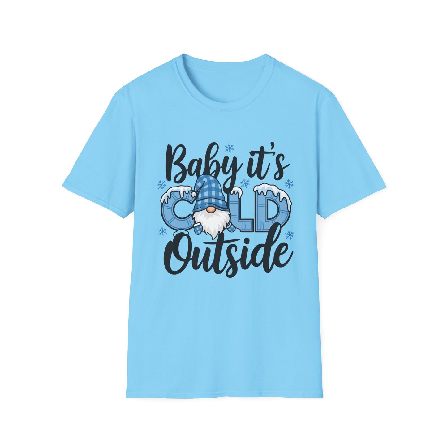 Baby It's Cold Outside Unisex Softstyle T-Shirt - Cozy Winter Vibes