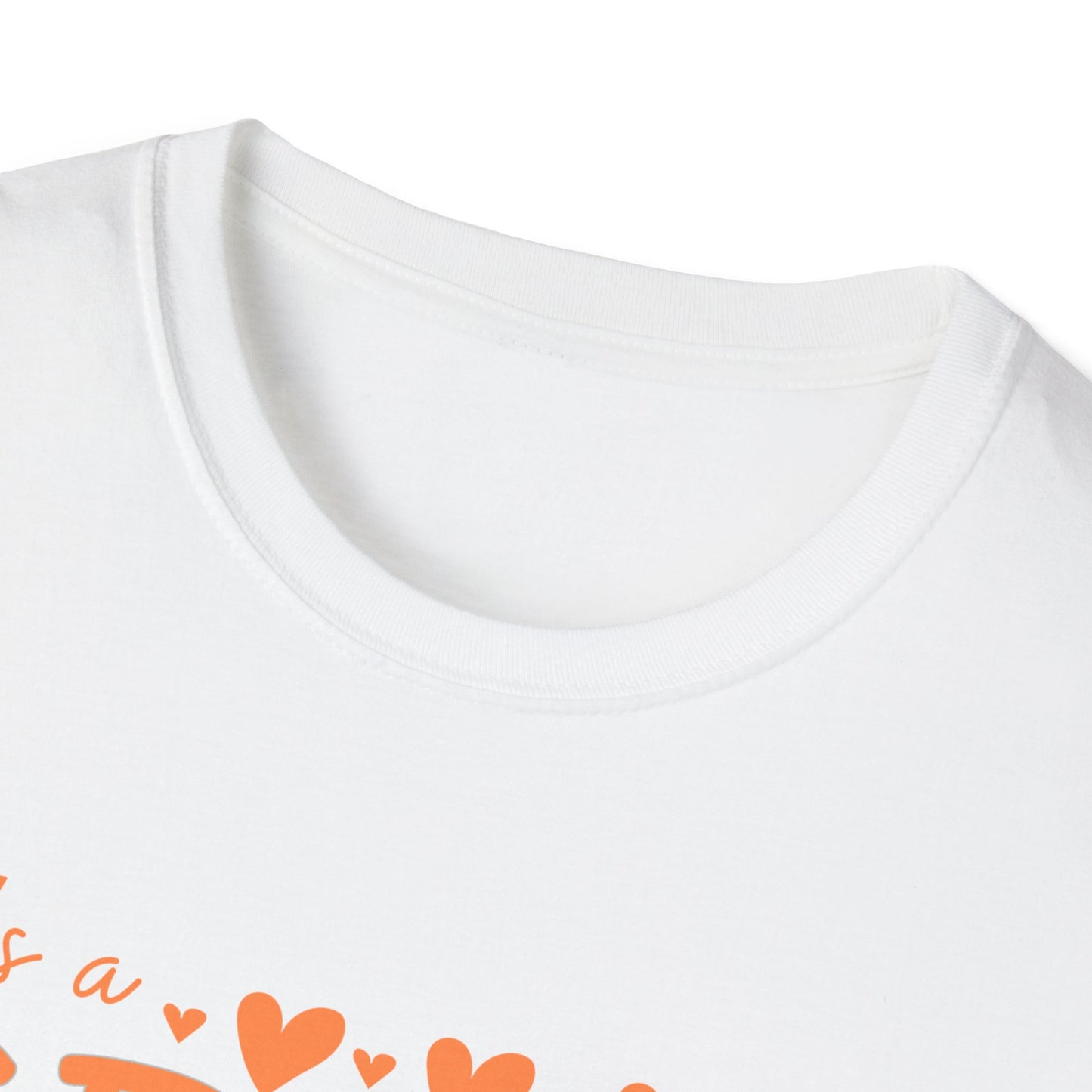 It's a Great Day to Be a Monarch! Orange Lettering  Unisex Softstyle T-Shirt