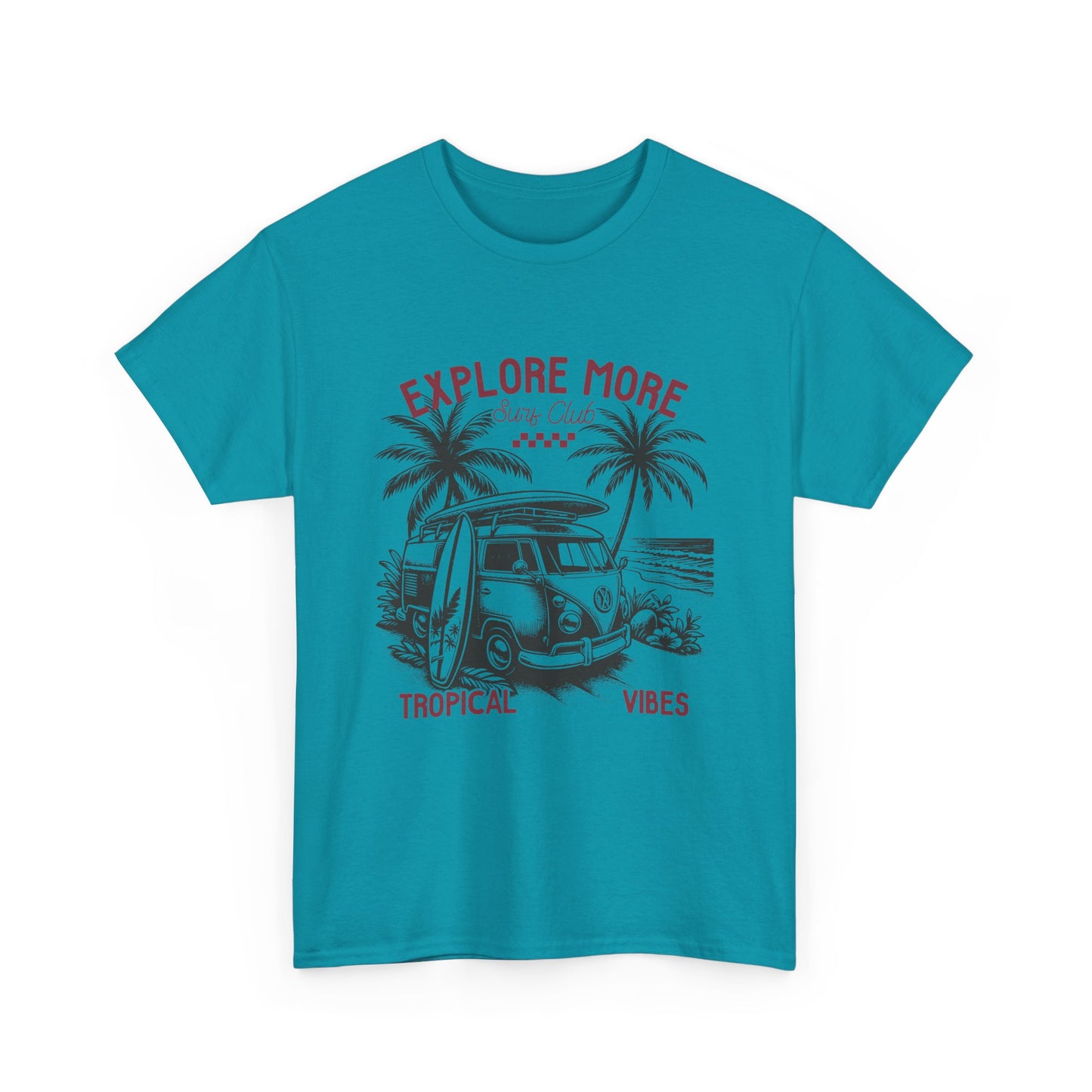 Explore More Surf Club Vintage Summer/Surf Unisex Heavy Cotton Tee