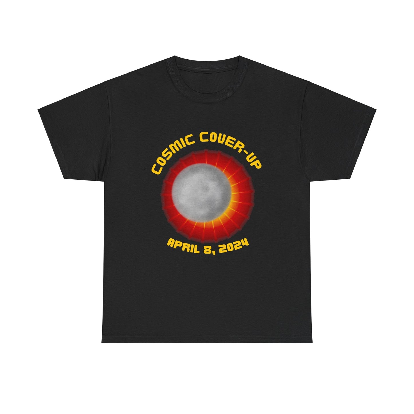 Solar Eclipse Cosmic Cover-UpUnisex Heavy Cotton Tee