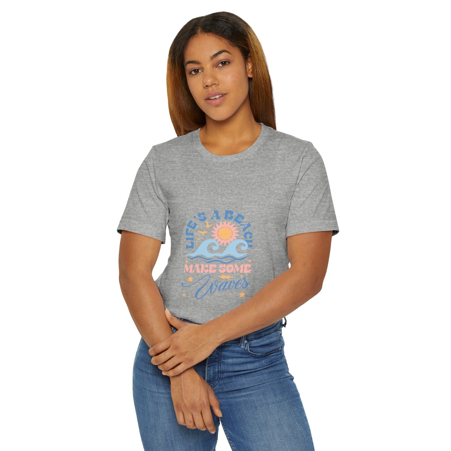 Life's a Beach Make Some Waves Unisex Jersey T-Shirt