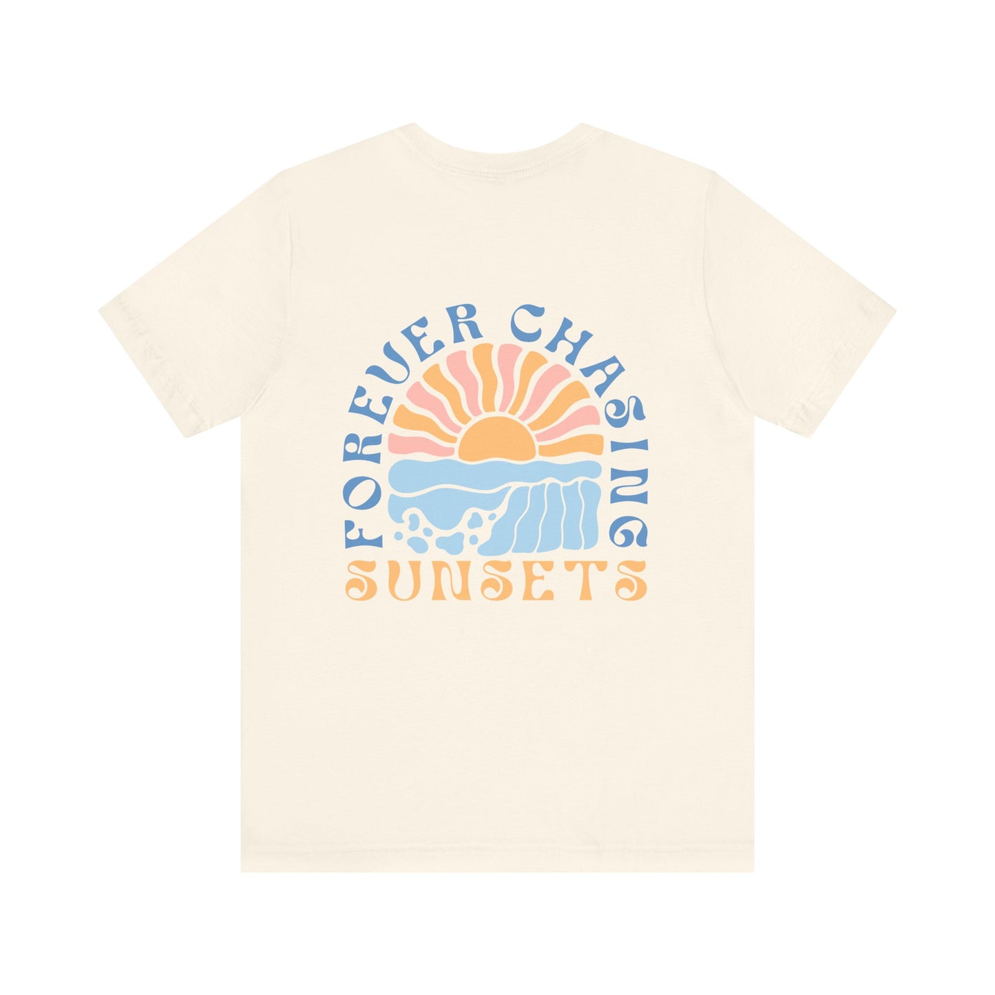 Beach Vibes Forever Chasing Sunsets Unisex Jersey Short Sleeve Tee