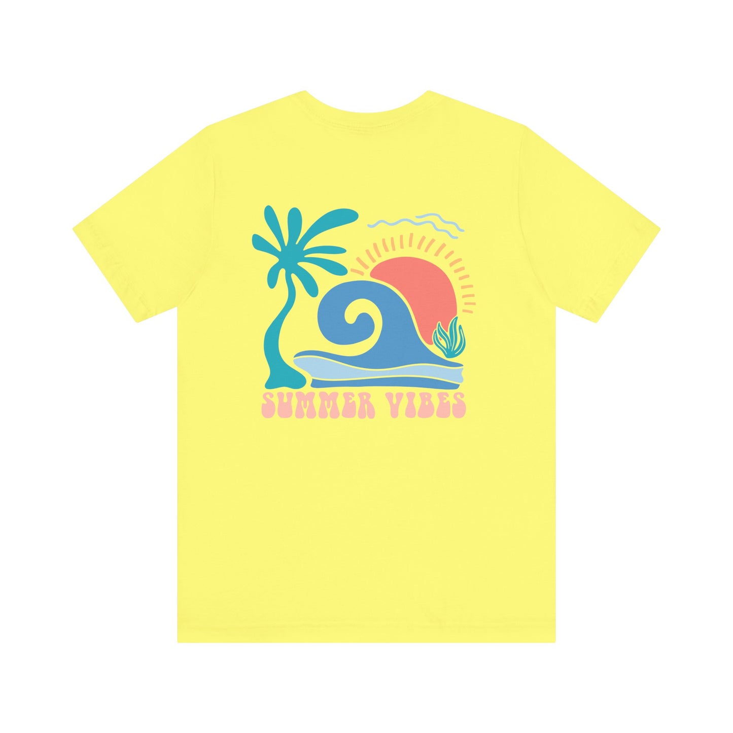 Summer Vibes Beach More Worry Less Unisex Jersey Short Sleeve Tee