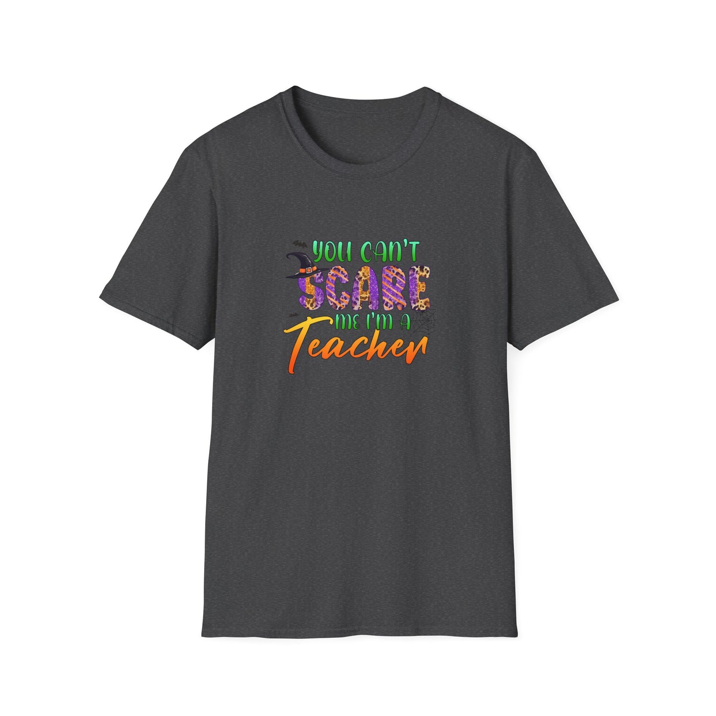 You Can't Tame Me I'm a Teacher Halloween T-Shirt | Unisex Softstyle Tee for Educators | Fun and Inspirational Gift