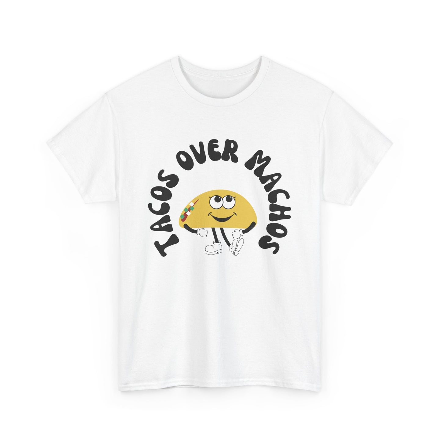 Tacos over Machos ANTI Valentines Unisex Heavy Cotton Tee