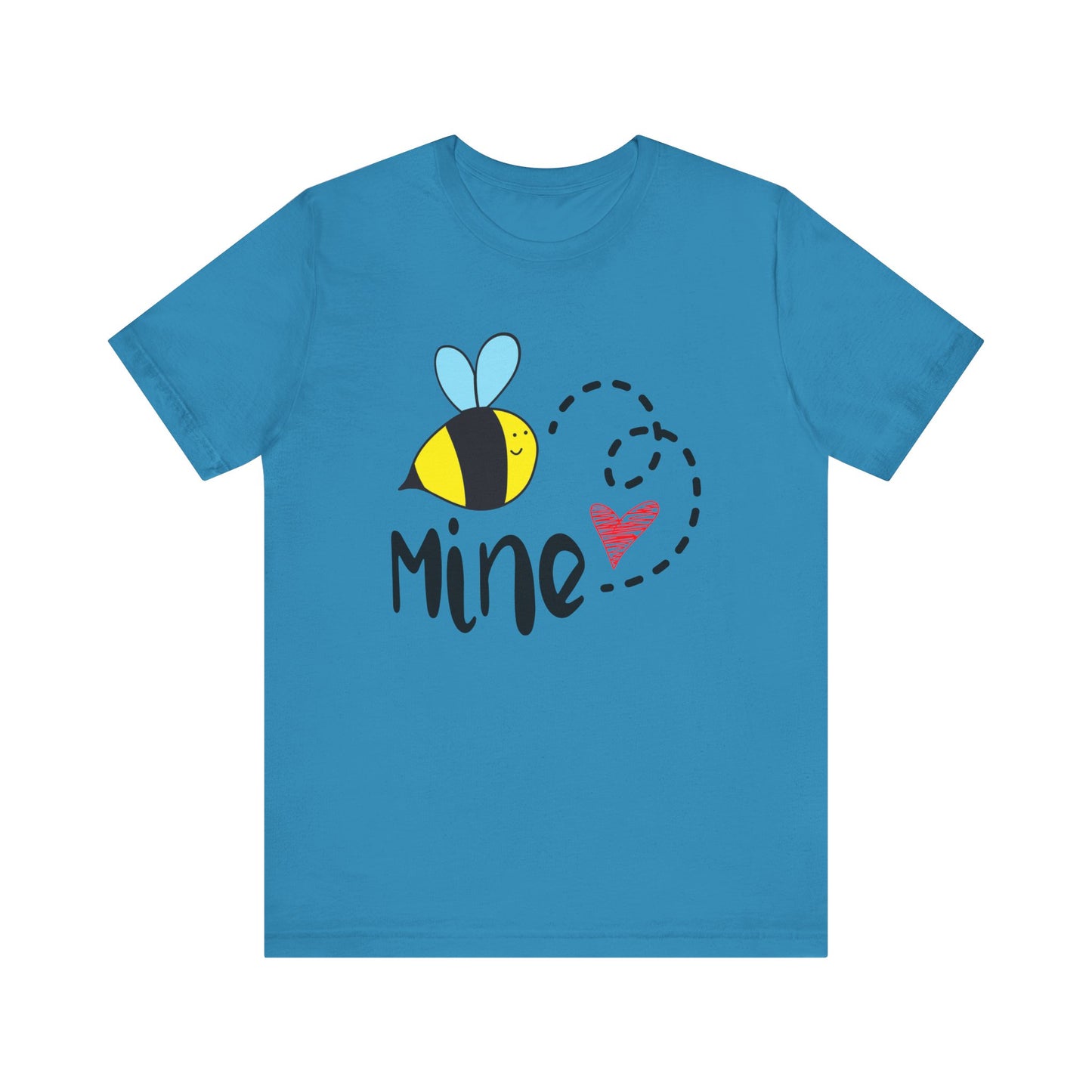 Bee Mine Valentine Unisex Jersey Short Sleeve Tee