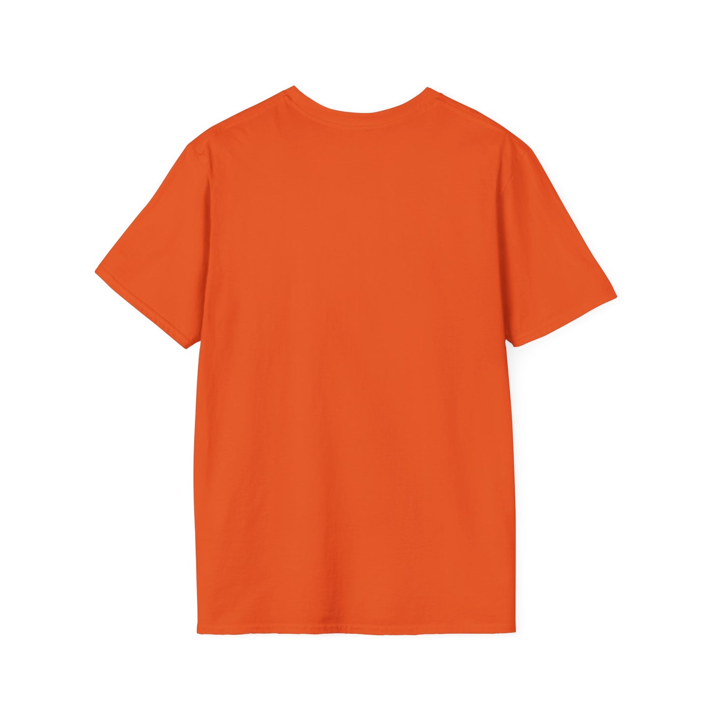 Orange Hearts M  Monarch  Unisex Softstyle T-Shirt - Perfect for School Spirit and Celebrations