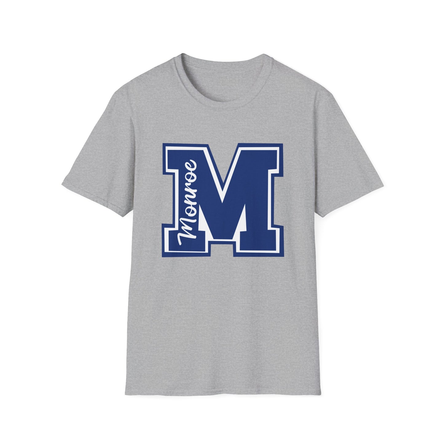 Blue Varsity M Monroe NavUnisex Softstyle T-Shirt