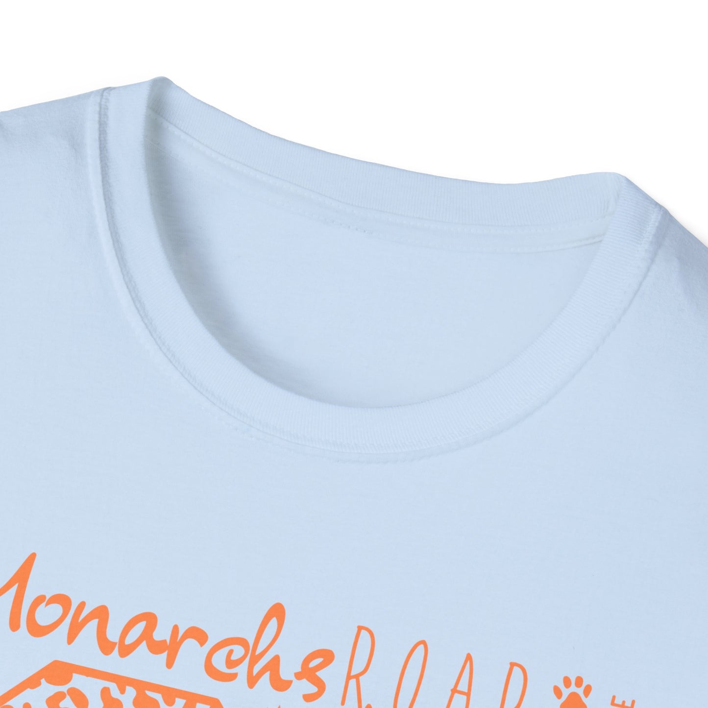 Go  Monarchs Orange Leopard Print Unisex Softstyle T-Shirt