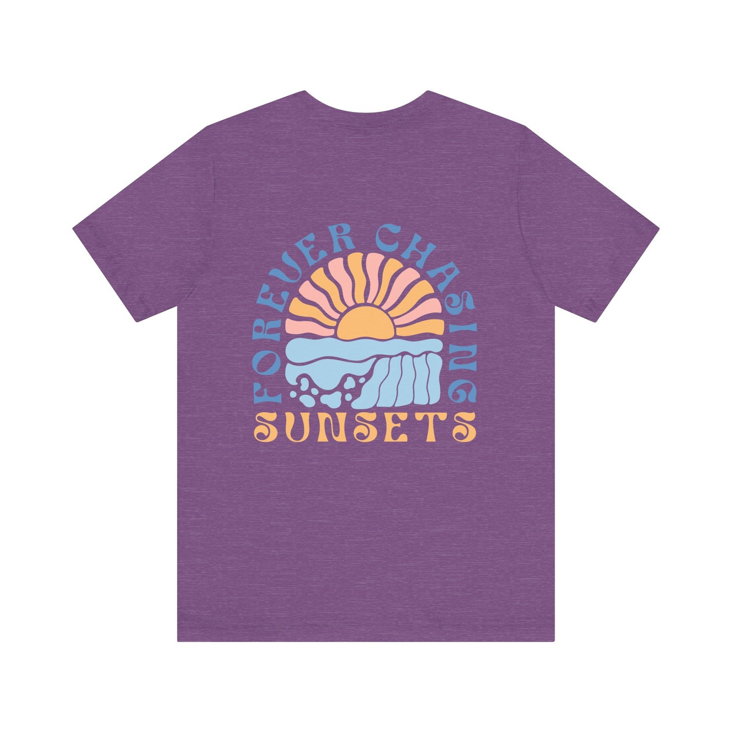 Beach Vibes Forever Chasing Sunsets Unisex Jersey Short Sleeve Tee