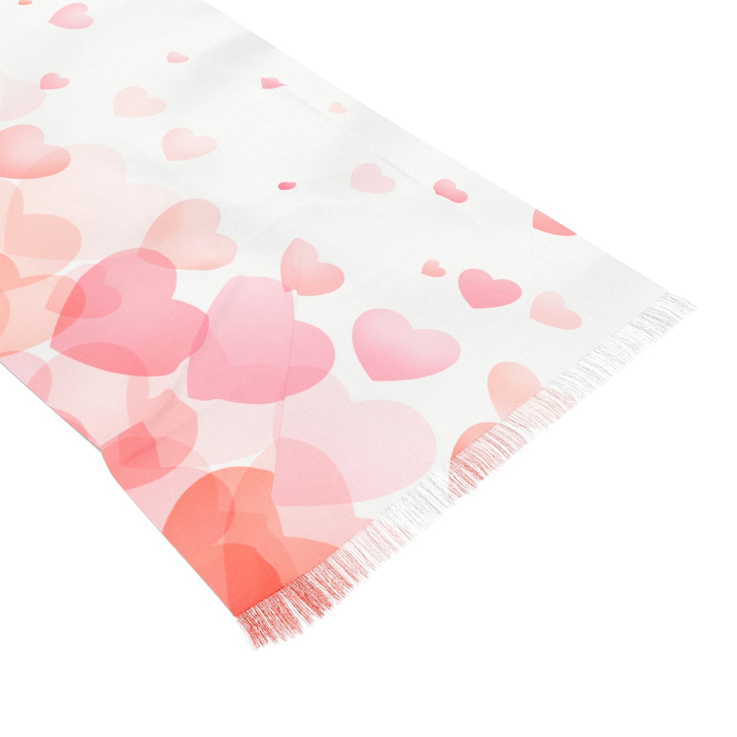 Heart Valentines Light Pink Scarf