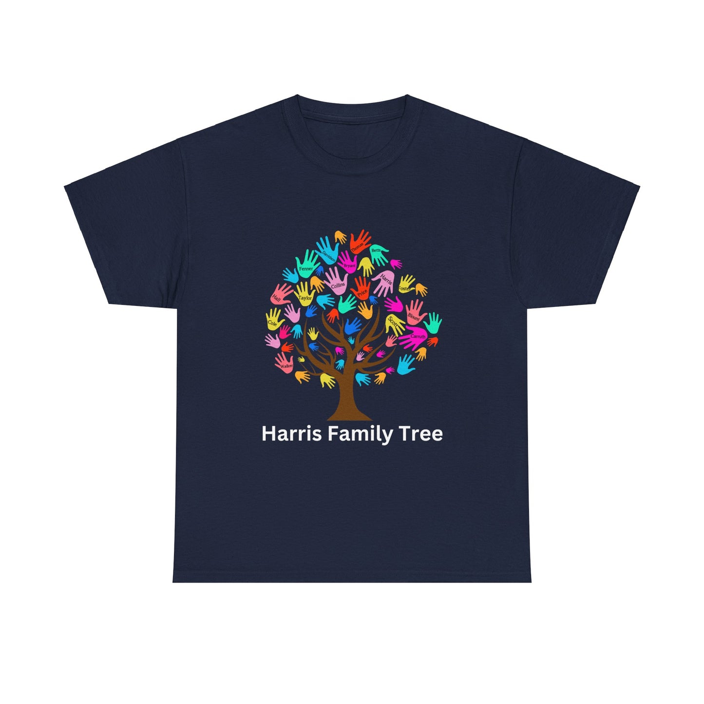 Harris Family Tree Set 2 Unisex Heavy Cotton Tee