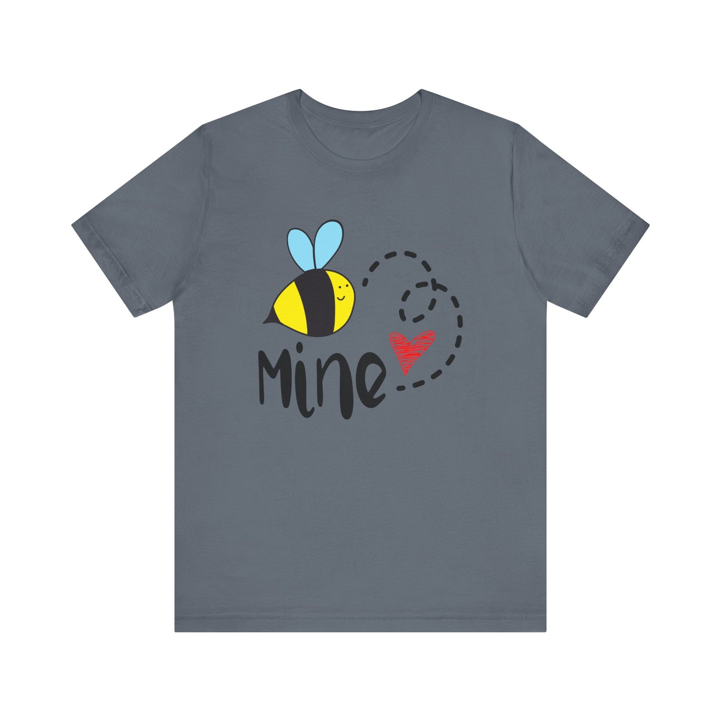 Bee Mine Valentine Unisex Jersey Short Sleeve Tee