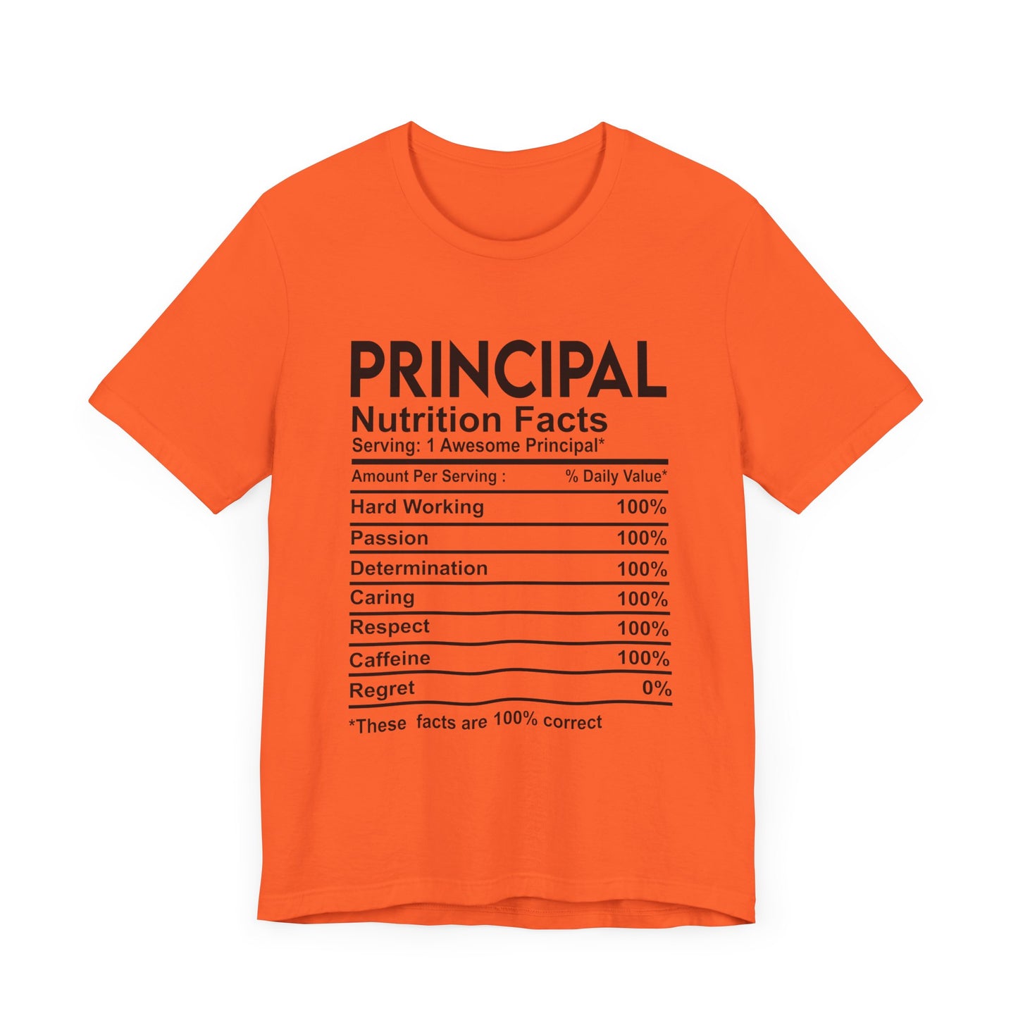 Principal Nutritional Facts Unisex Jersey Short Sleeve Tee