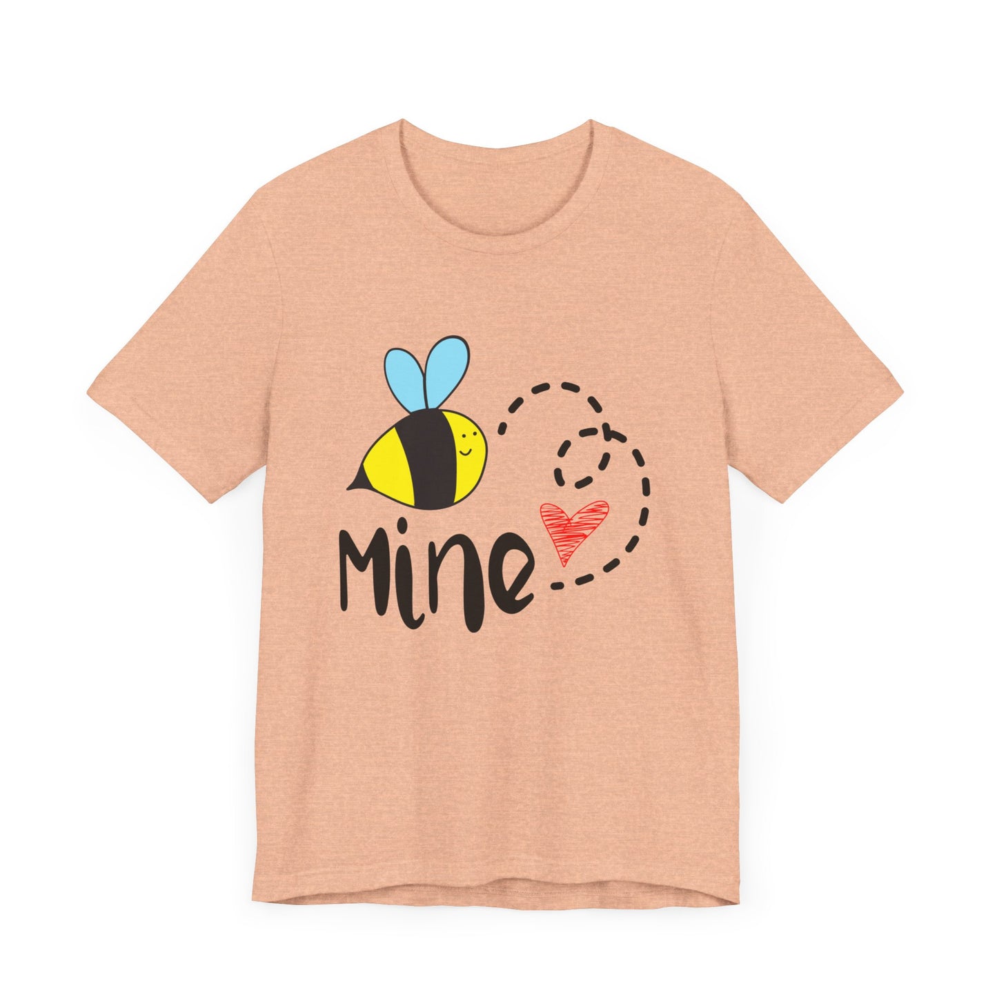 Bee Mine Valentine Unisex Jersey Short Sleeve Tee