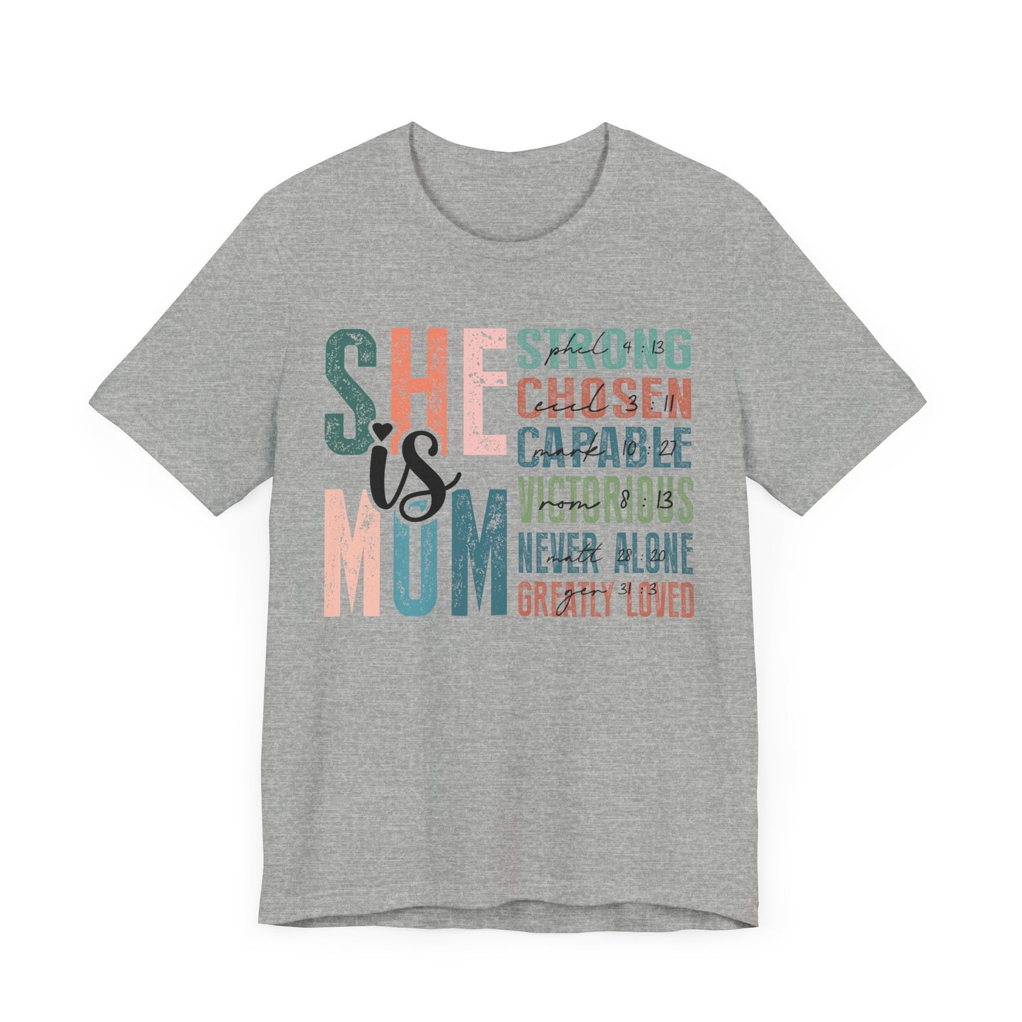 She is Mom Unisex Jersey Short Sleeve Tee