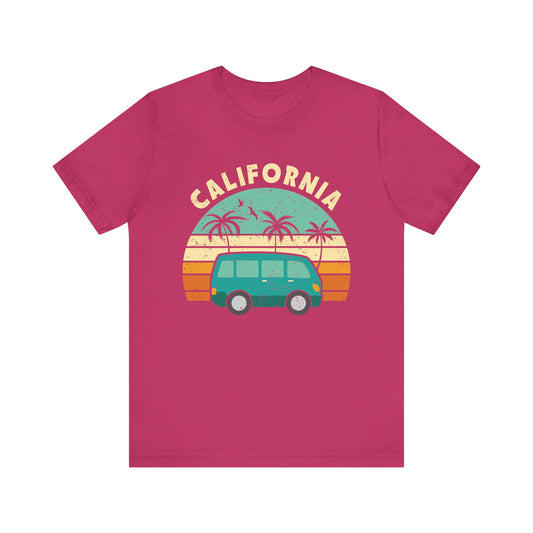 California Hippie Design Unisex Jersey Short Sleeve Tee