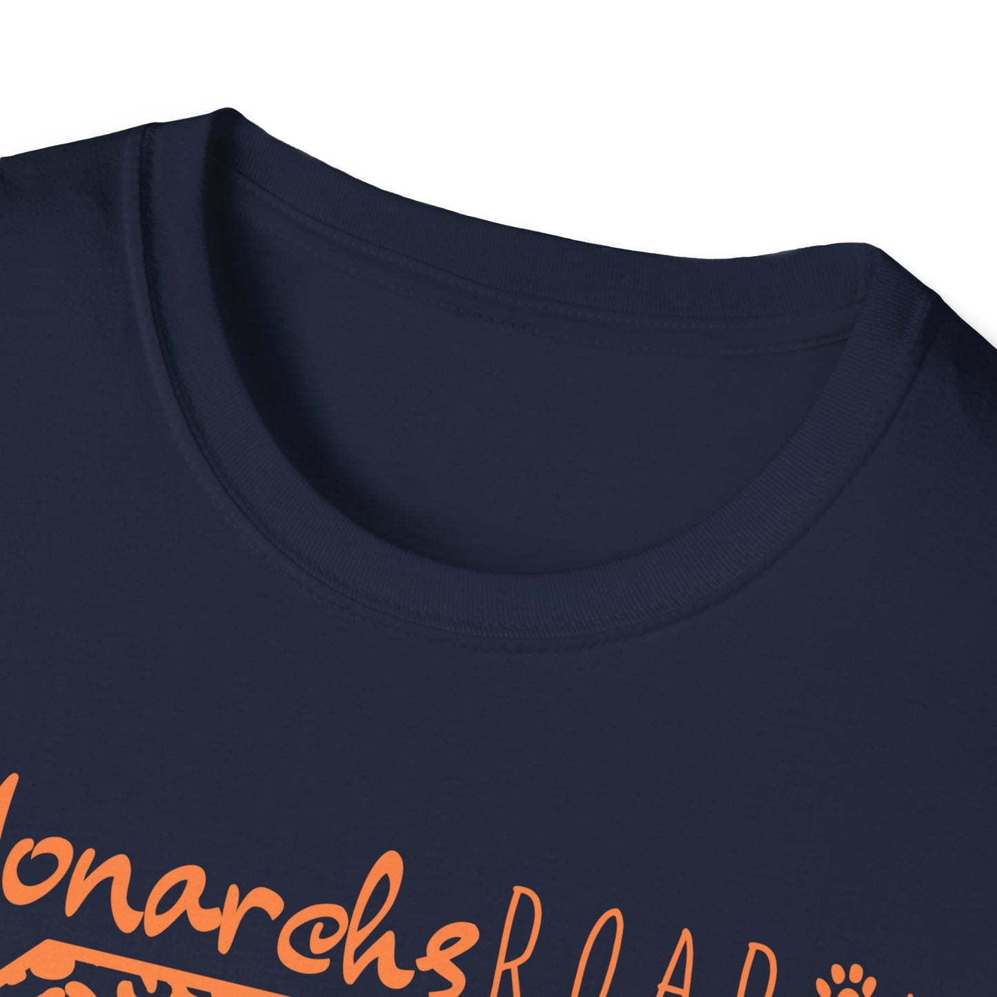 Go  Monarchs Orange Leopard Print Unisex Softstyle T-Shirt