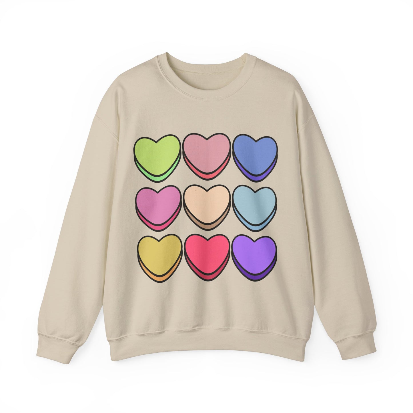 Valentines Hearts Heavy Blend™ Crewneck Sweatshirt