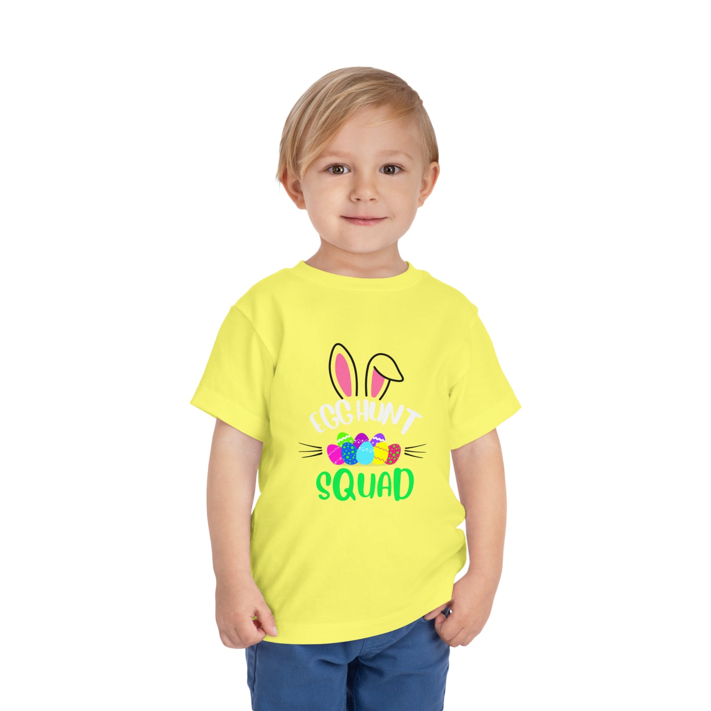 Egg Hunt Squad Toddler Short Sleeve Tee