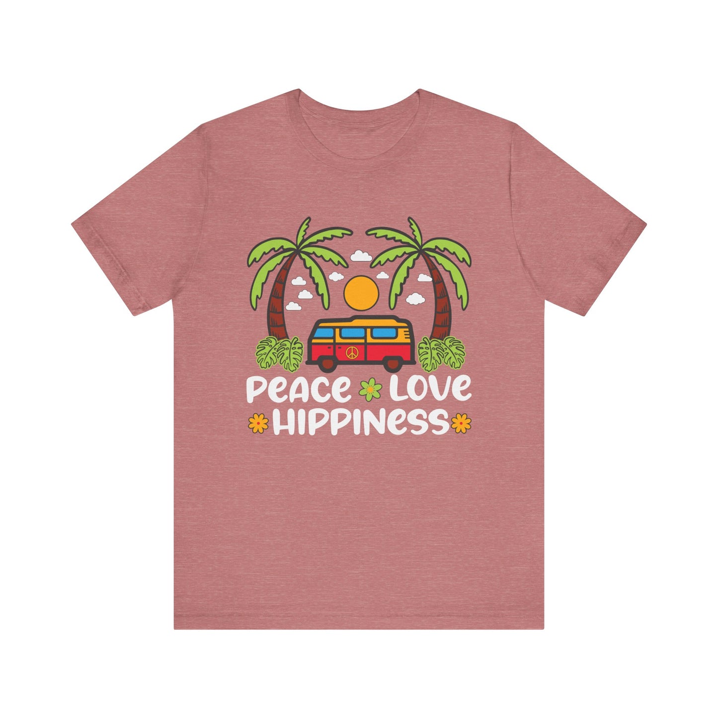 Peace Love Hippiness Unisex Jersey Short Sleeve Tee