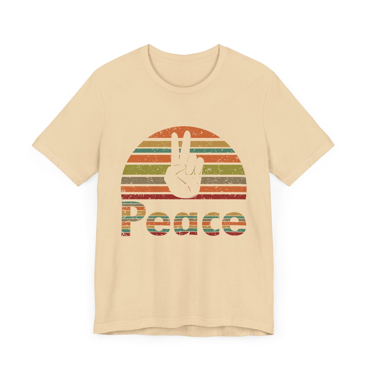 Retro Peace Unisex Jersey Short Sleeve Tee