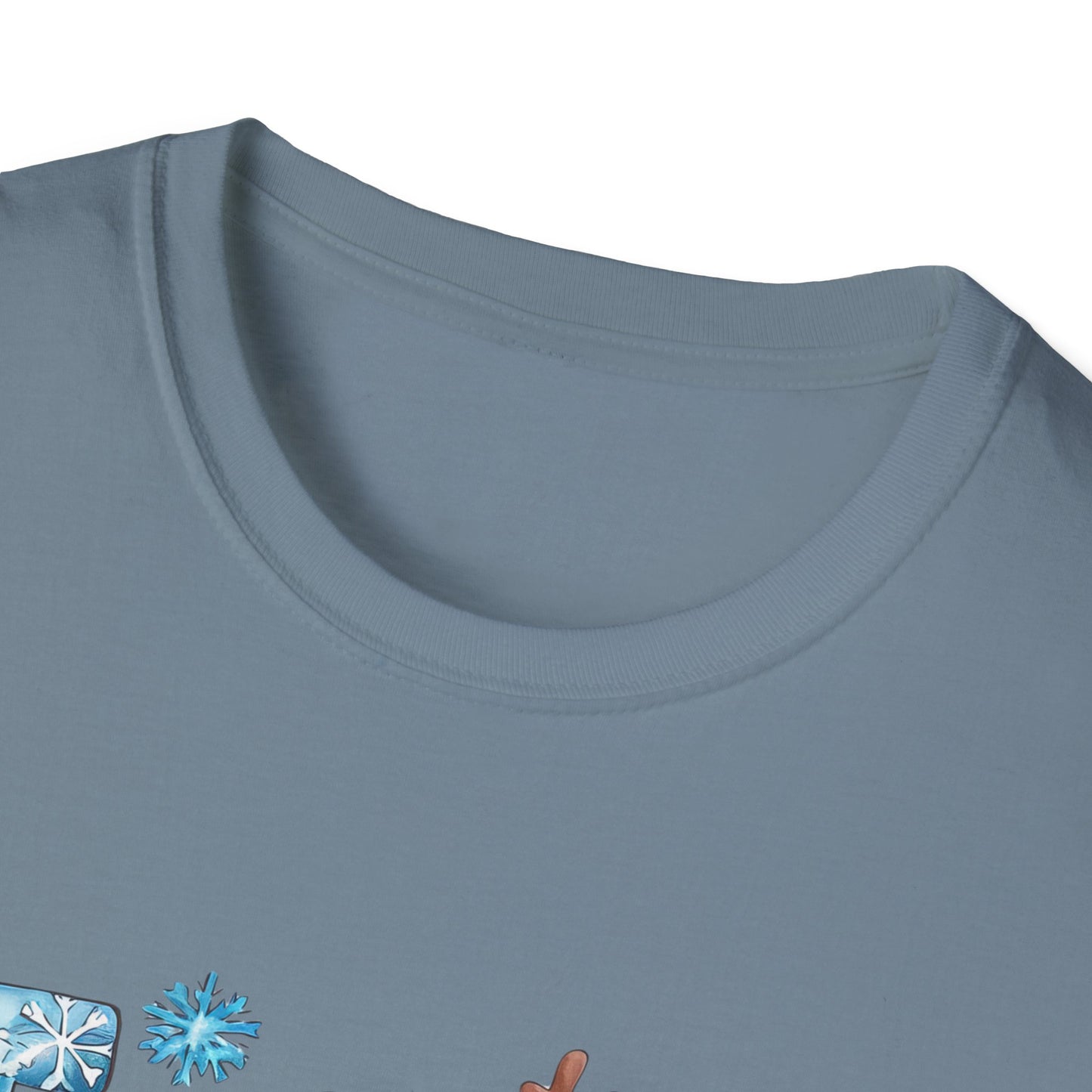 'Tis the Season Unisex Softstyle T-Shirt - Festive Holiday Tee with Snowman Design