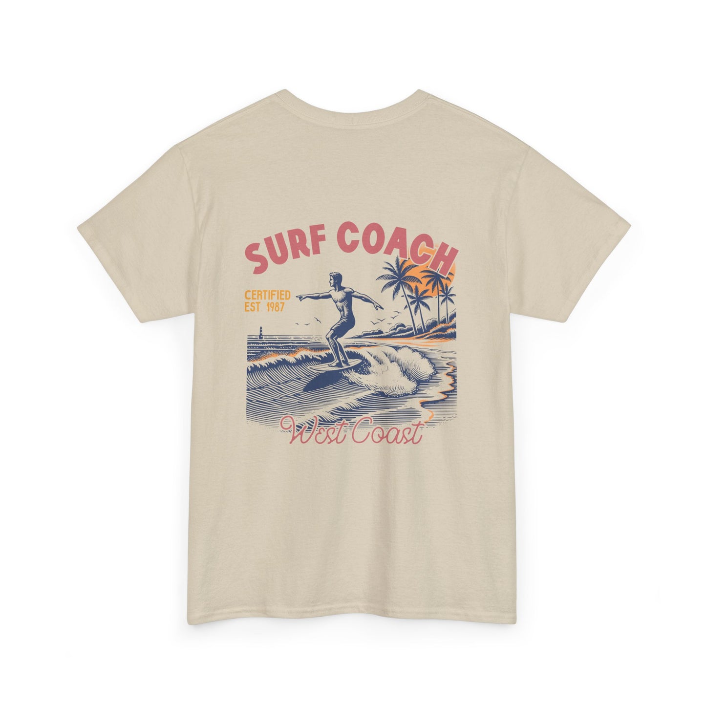 Big Waves Surf Coach Unisex Heavy Cotton Tee