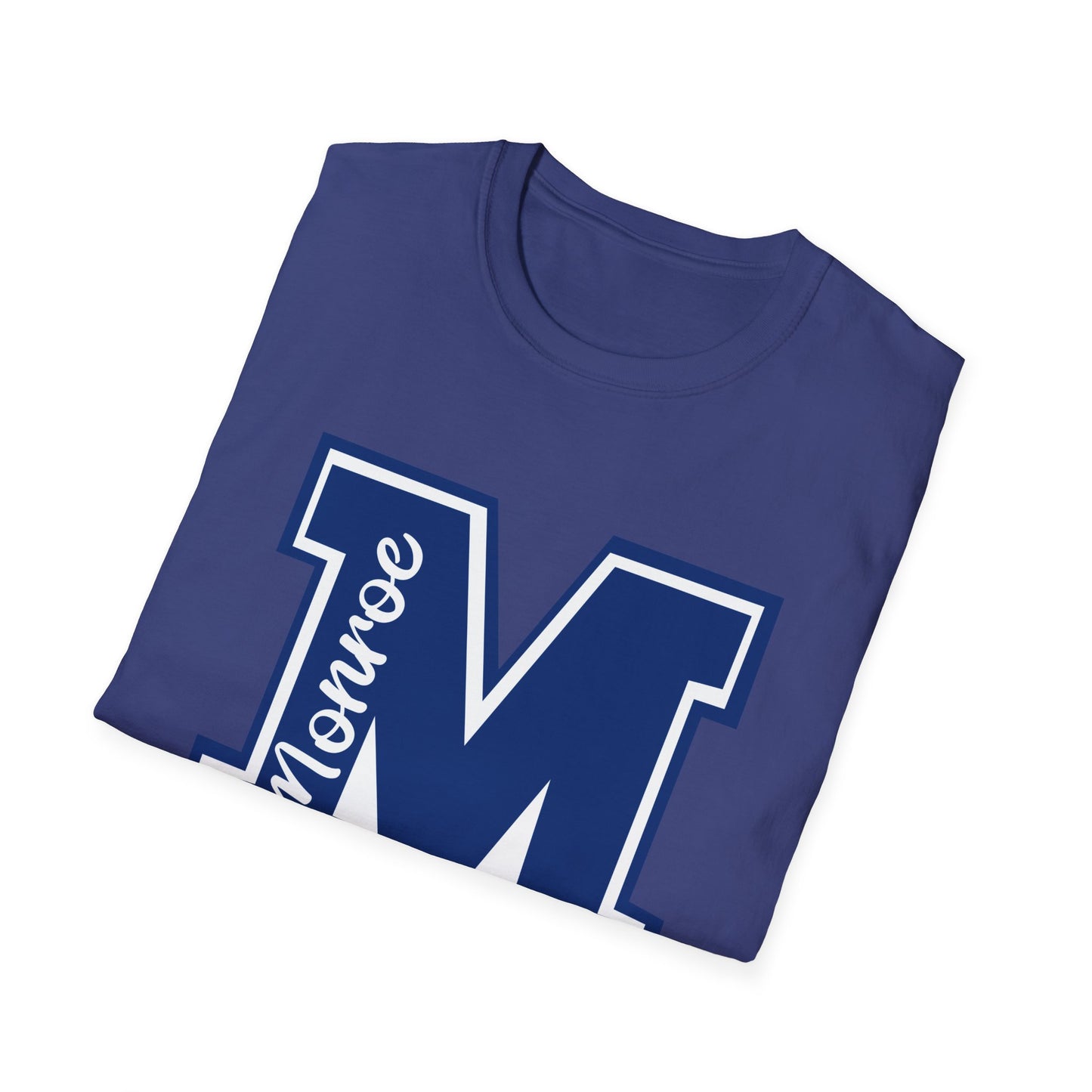 Blue Varsity M Monroe NavUnisex Softstyle T-Shirt