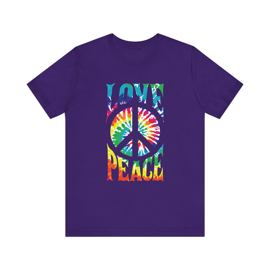 Love and Peace Unisex Jersey Short Sleeve Tee