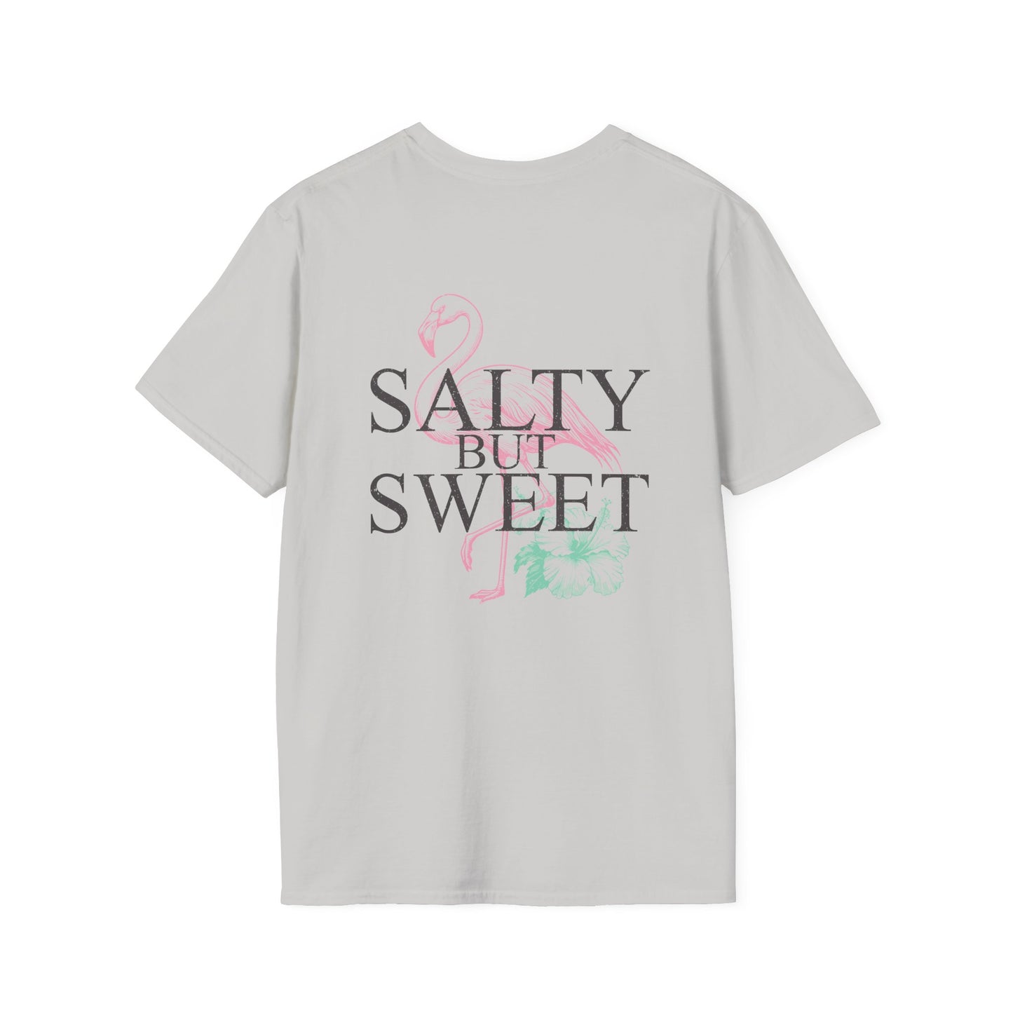 Salty but Sweet Flamingo Stay  Unisex Softstyle T-Shirt