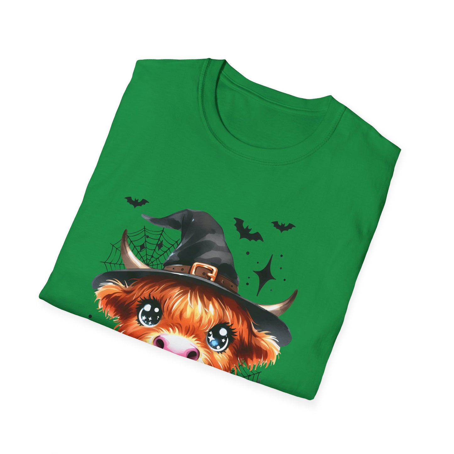 Spooky Heifer Halloween Cow Unisex Softstyle T-Shirt for Halloween